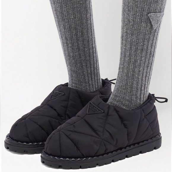 Prada Padded Re-Nylon Slippers - Picture 2 of 14